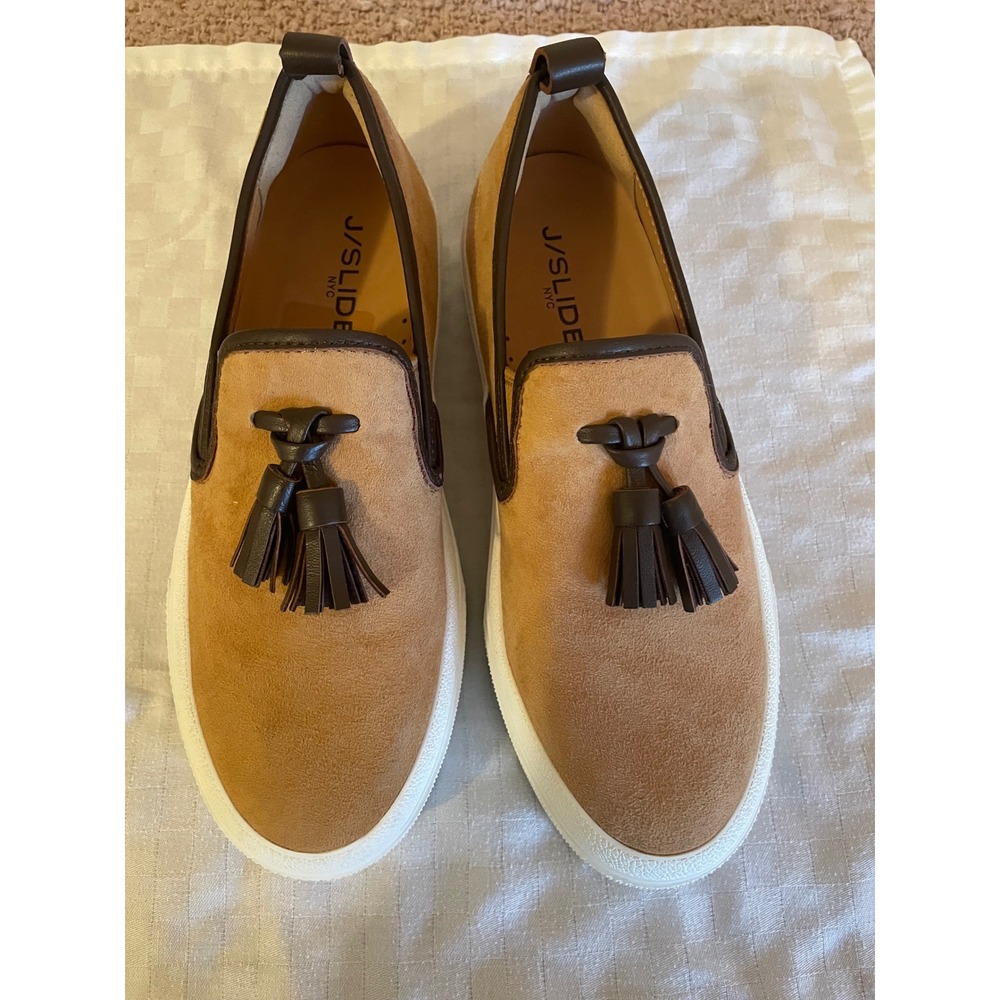J/Slides Preppy Platform Sneaker Coastal Grandma Quiet Luxury-Rare Size 5